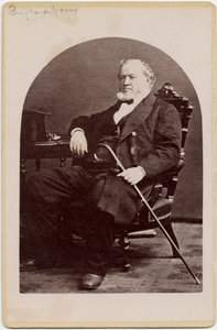 Brigham Young (1801–77), president for Jesu Kristi Kirke av Siste Dagers Hellige, eller mormoner (albumtrykk)